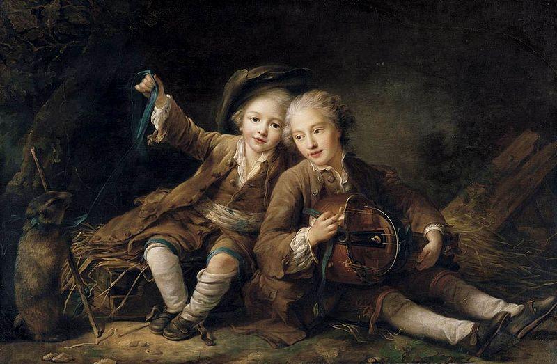 Francois-Hubert Drouais The Children of the Duc de Bouillon